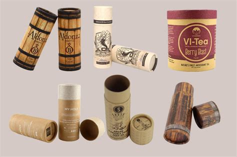 Custom Printed Cardboard Tubes And Cylinders Personalized Cylindrical