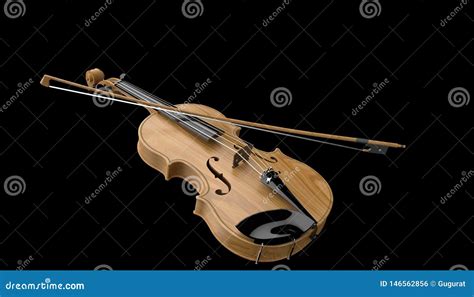 Violino Com Os Instrumentos Musicais Cl Ssicos Da Curva Do Close Up Da