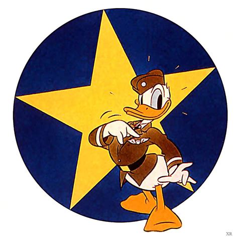 An Image Of Donald Duck In Front Of A Star