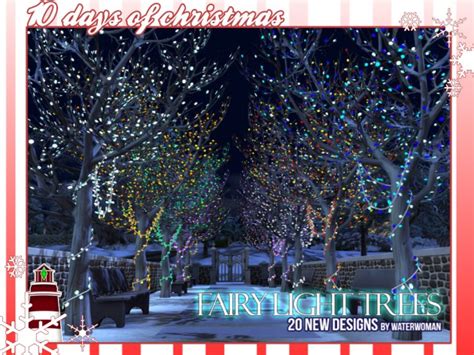Fairy Light Trees By Waterwoman At Akisima Sims 4 Updates