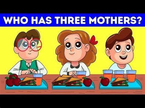 The riddle asks the following question: Who has three mothers? in 2020 | Riddles with answers ...