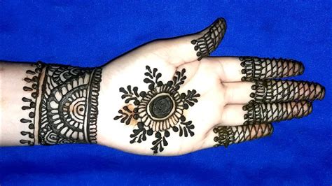 Bracelet style mehndi design for hands | most stylish mehendi design for eid & weddings, karwachauth. Simple Mehndi Designs for Hands - Gol Tikki Mehendi Design ...