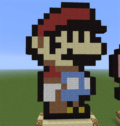 Minecraft Pixel Art Mario By Peterraskthorstensen On Deviantart
