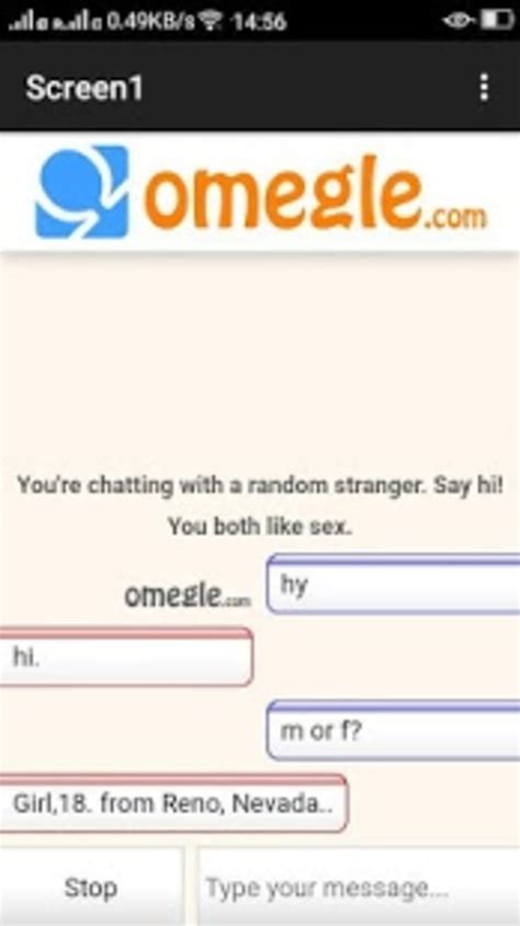 omegle chat apk لنظام android تنزيل