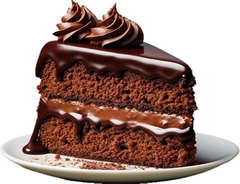 Ai Generated Chocolate Cake Slice Png 35063119 Png