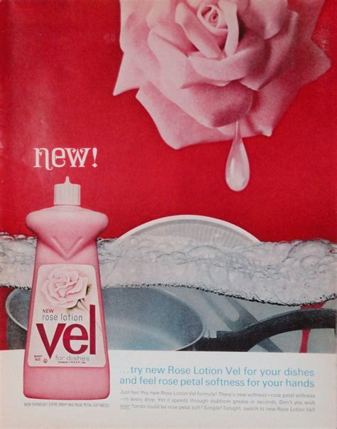 Vintage Retro Mod Vel Dishwashing Liquid Magazine Ad