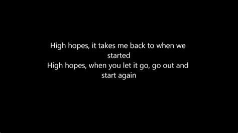 High Hopes Lyrics Kodaline Slidesharetrick