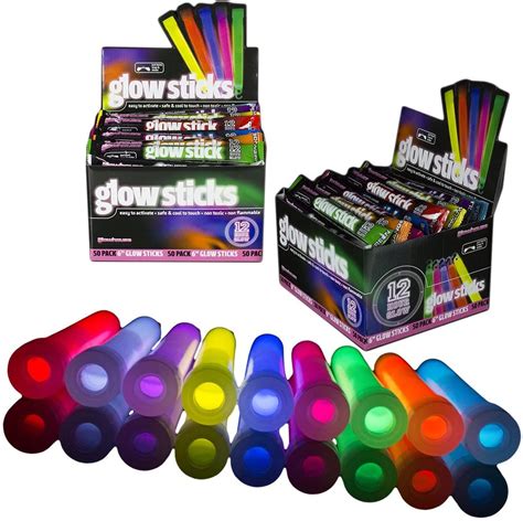 50 X 6″ Premium Glowhouse Glow Sticks Toptoy