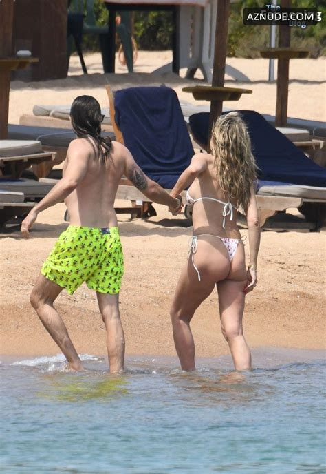 Heidi Klum And Tom Kaulitzs Sexy Beach Day In Sardinia Aznude