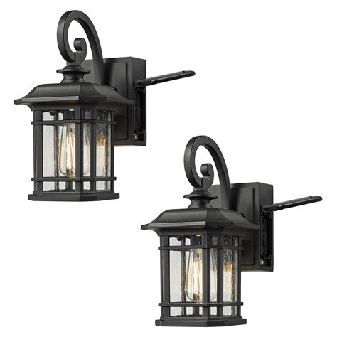 Buy Zeyu 2 Pack Outdoor Light With Built In Gfci Outlet Exterior
