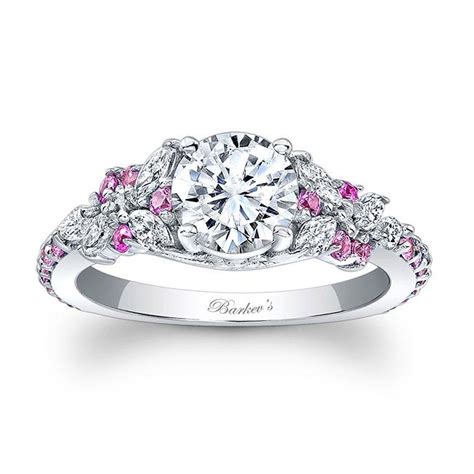 Round gia certified.62ct pink sapphire diamond platinum engagement ring. Barkev's Pink Sapphire Engagement Ring 7932LPS | Barkev's