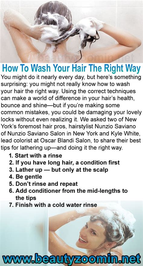 How To Wash Your Hair The Right Way Beautyzoomin Your Hair Hair