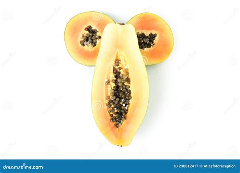 sex concept with papaya isolated on white background stock image image of design fruit 230812417