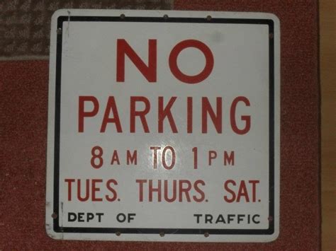 1950s No Parking Sign From New York City Collectors Weekly