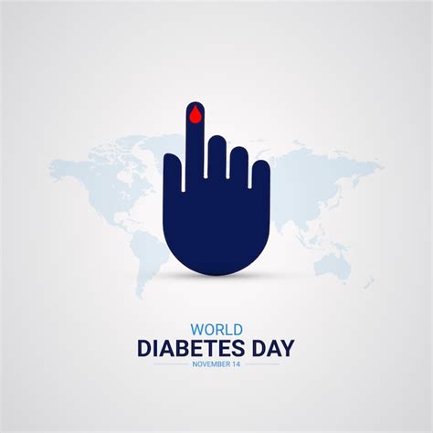Premium Vector World Diabetes Day Creative Ads 3d Illustration