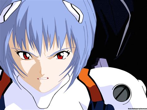 Ayanami Rei Blue Hair Bodysuit Close Neon Genesis Evangelion Red Eyes