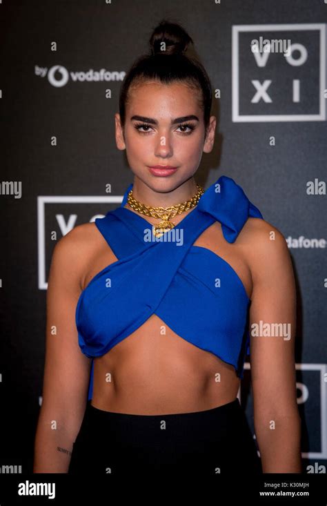 Dua Lipa Attends An Event To Mark The Launch Of New Mobile Voxi At Brick Lane Yard In London