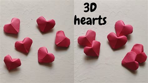 Origami Easy 3d Heart Inflatable Heart Fingers360 Youtube