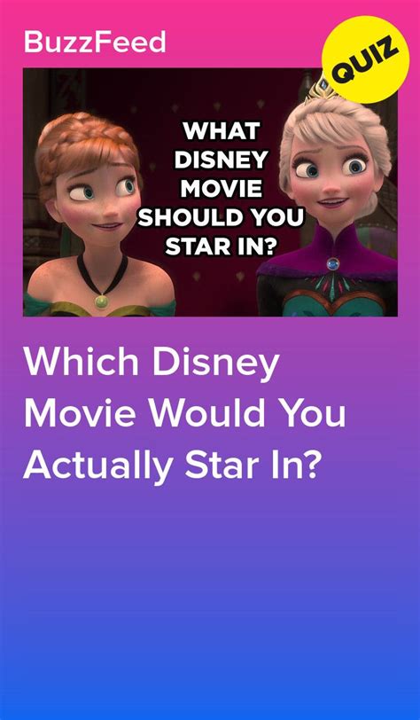Which Disney Movie Would You Actually Star In Disney Quiz Oh My