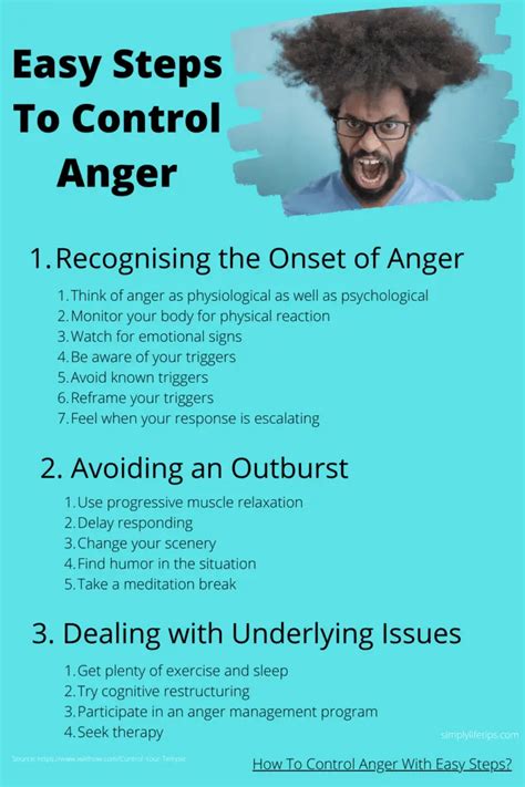 How To Control Anger With Easy Steps Simply Life Tips