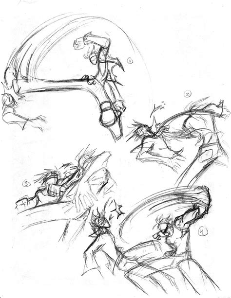 Anime Sketches Fight