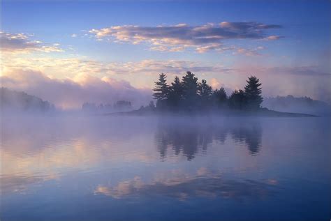 Quabbin Reservoir Massachusetts Sunrise Reflection Islands Photo
