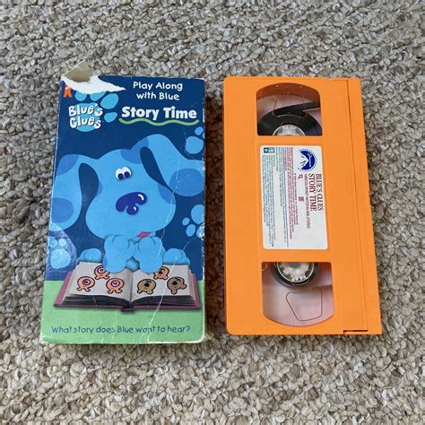 Nick Jr Blues Clues Play Story Time Vhs Video Tape Only Nickelodeon Sexiz Pix