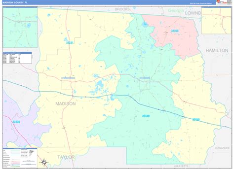 Madison County Fl Zip Code Maps Color Cast