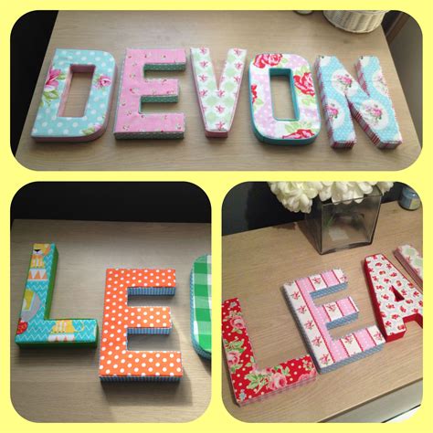 3d Fabric Covered Letters Freestanding Or Hanging Made By Me 😊 Fabric