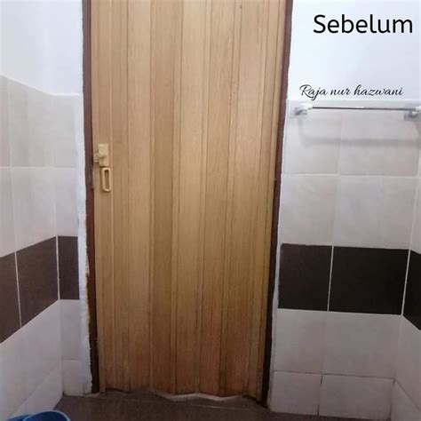 Rumahkamisyurgakami.blogspot.com picture 20 idea hiasan dalaman bilik tidur moden gaya kampung guna papan ini dipetik dari. DIY Tandas Lama Jadi Cantik Macam Baru. Guna Wallpaper Jer ...