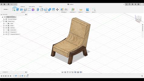 Fusion 360 Chair Tutorial Youtube