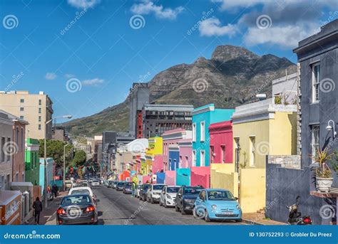 Multi Colored Houses In The Bo Kaap In Cape Town Editorial Stock Photo