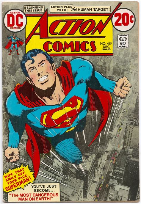 Action Comics 419 Classic Neal Adams Superman Cover Brooklyn Comic Shop