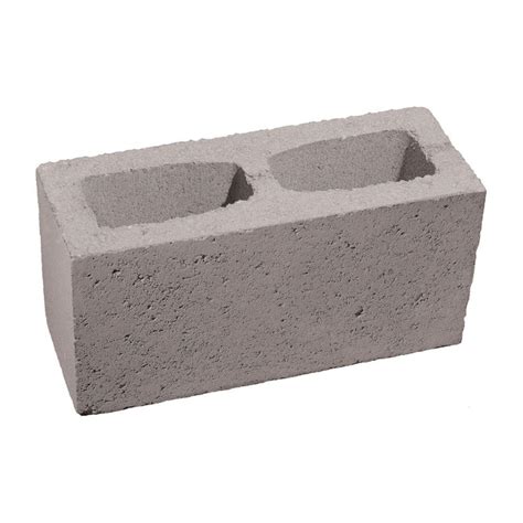 4 In X 8 In X 16 In Gray Concrete Block 100005652 The Home Depot