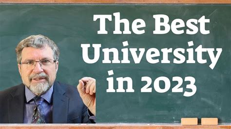 Which Are The Best Universities In 2023 Youtube