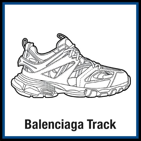 Balenciaga Track Sneaker Coloring Page Created By Kicksart