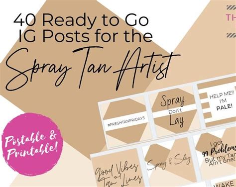 43 Tanning Quotes Spray Tan Instagram Posts Tanning Etsy In 2021