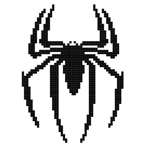 Minecraft Pixel Art Spiderman Template