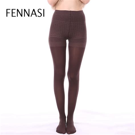 buy fennasi warm tights women high waist nylons lady sexy tights compression