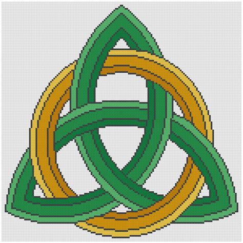 Trinity Celtic Knot Cowbell Cross Stitch