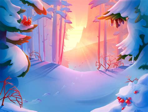 Game Background Art Forest Background Background Drawing Winter