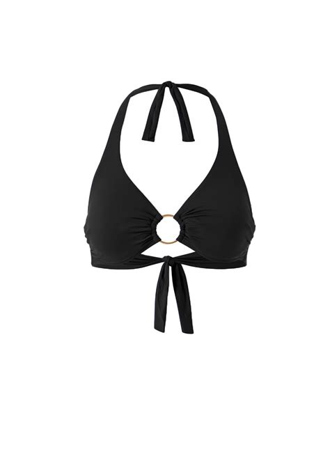 Melissa Odabash Brussels Black Halterneck Bikini Top Official Website