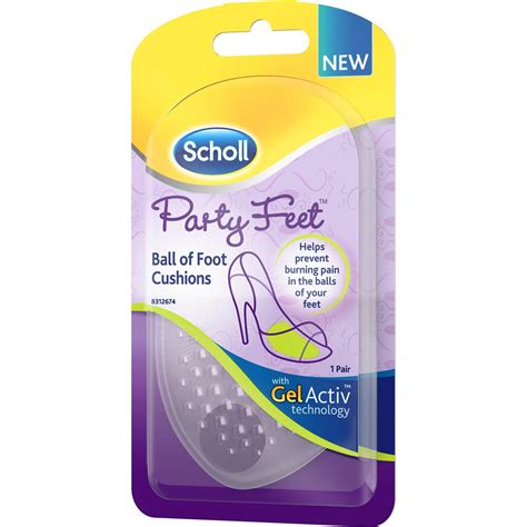 Scholl Party Feet Foot Care Gel Cushions Each Woolworths