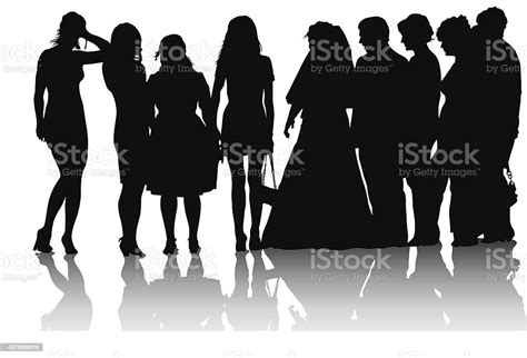 Wedding Crowds People Stock Illustration Download Image Now Adult