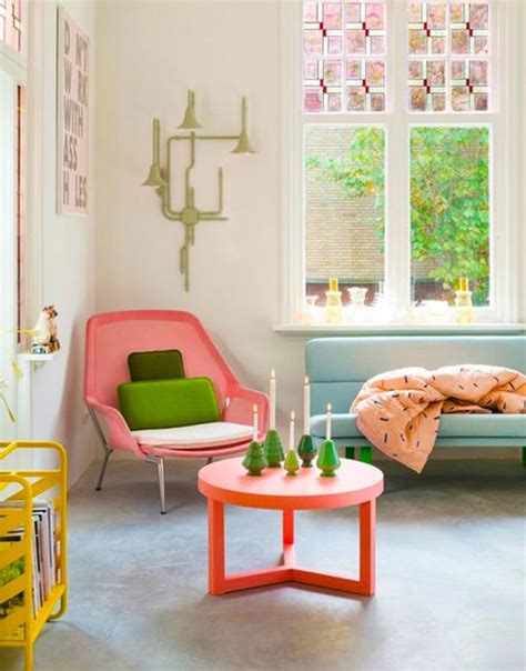 Modern Coral Color In Interior Design And Decorating Matching Room Colors