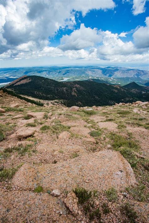 Pikes Peak Colorado Rocky Mountains Stock Photo Image Of Nature