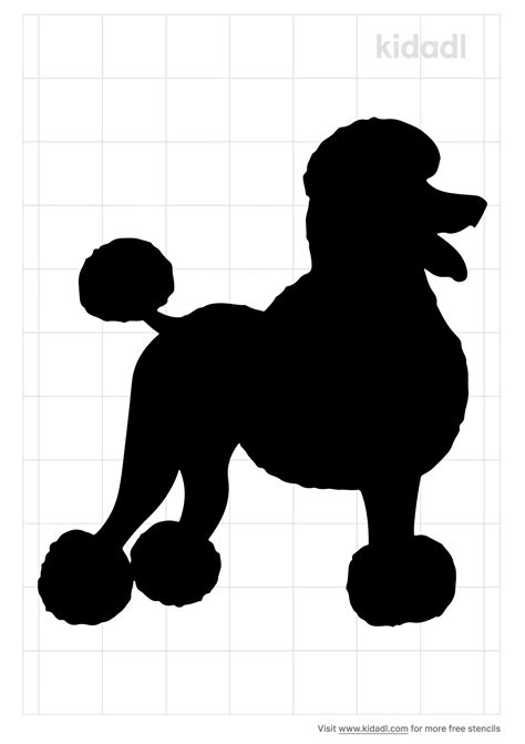 Free Poodle Stencil Stencil Printables Kidadl