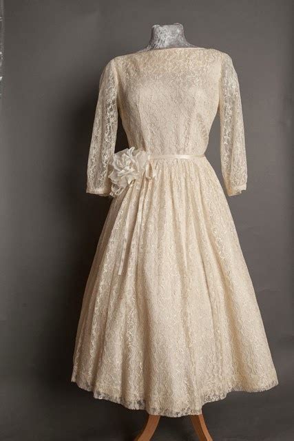 A Guide To Vintage Lace Wedding Dresses Part 1 Pastel And Coloured
