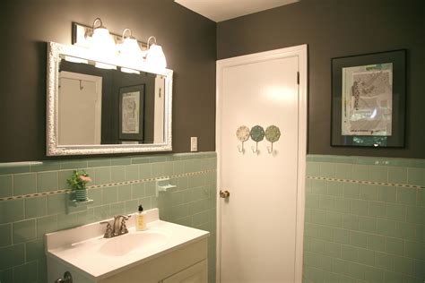Grey green bathroom paint colors. » Nest Tour: Bathrooms The Nesting Game