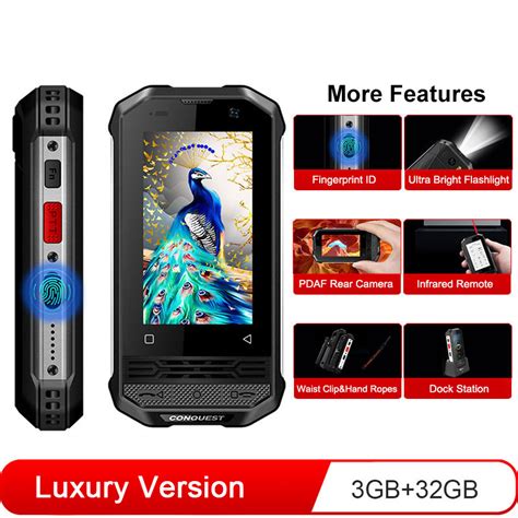 Wholesale Conquest F2 Rugged Smartphone Mini Ip68 Nfc 3700mah Android
